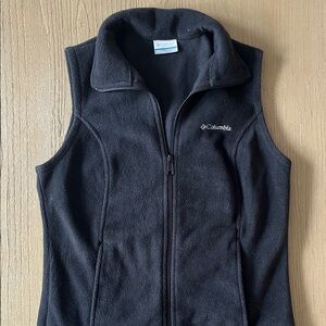 Columbia Black Women’s Fleece Vest, Size Small